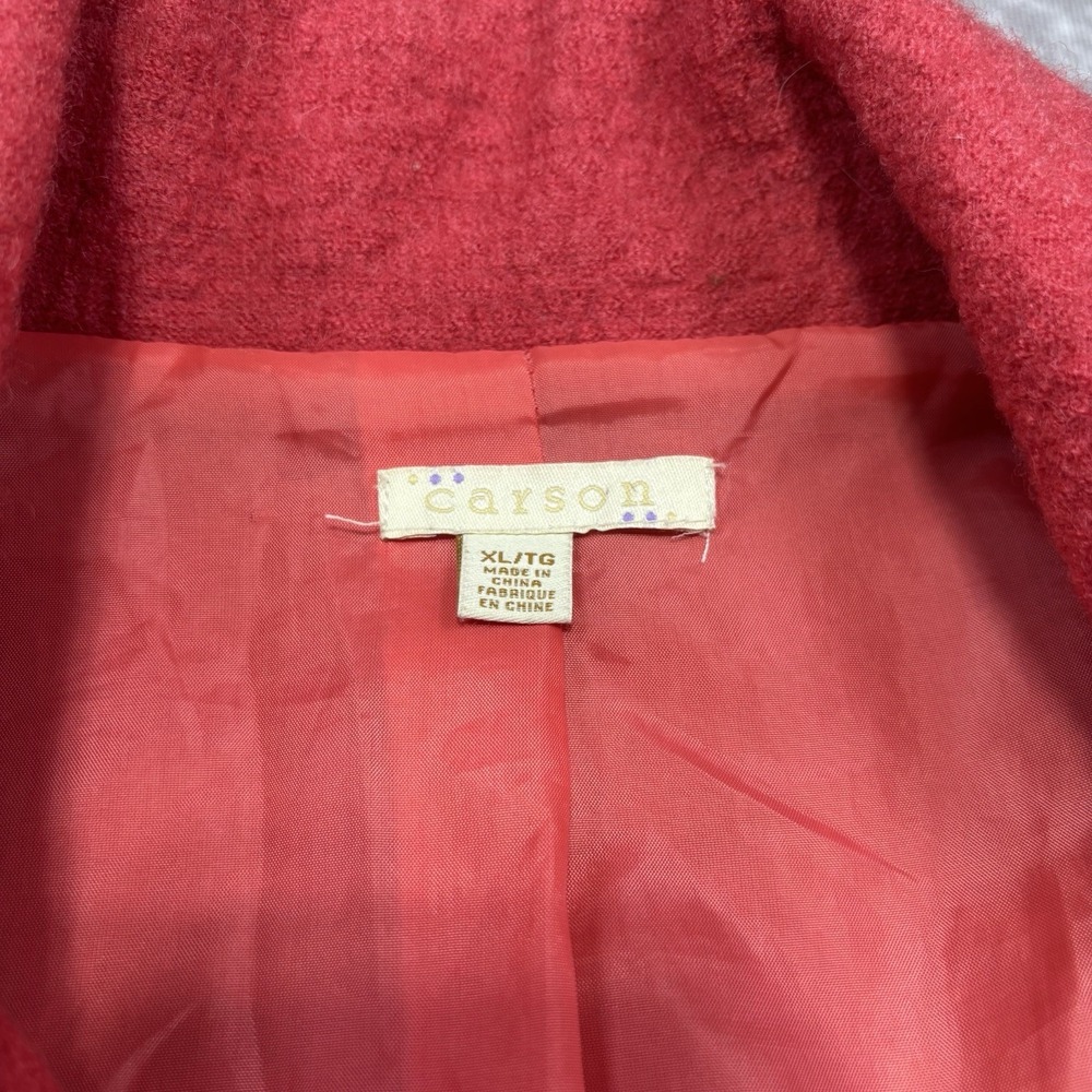 Carson Boiled Wool Embroidered Jacket Women's Xl … - image 6